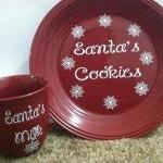 Christmas Cookies Plate And Cup
