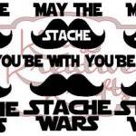 6 Star Wars Theme Stache's