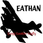 Personalized Airplane Vinyl Wall Decal