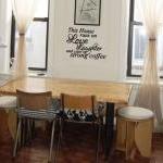 Love Laughter And Strong Coffee Vinly Decal