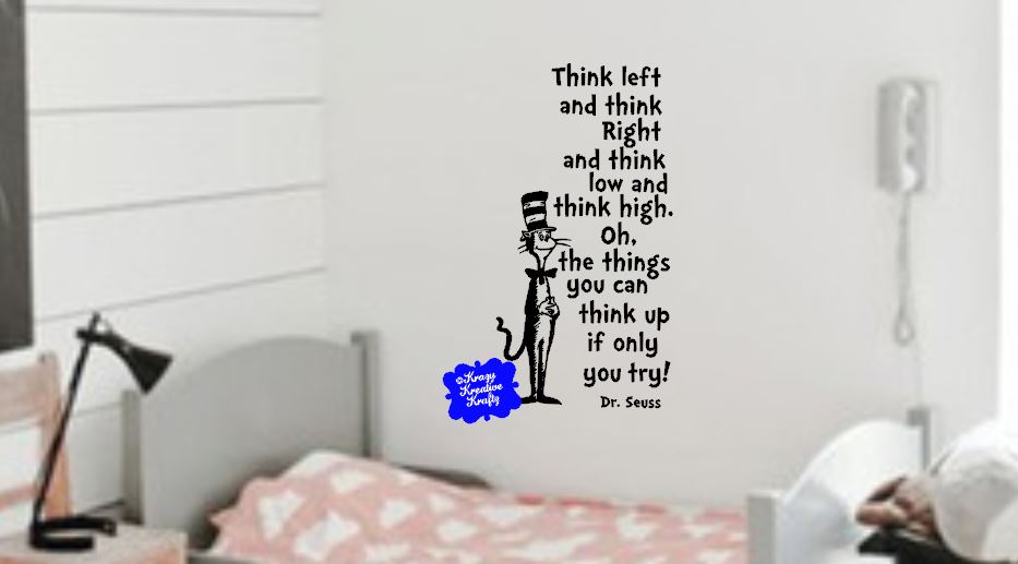 Think Poem Dr. Seuss Wall Decal
