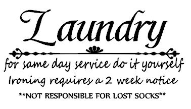 Laundry Decal
