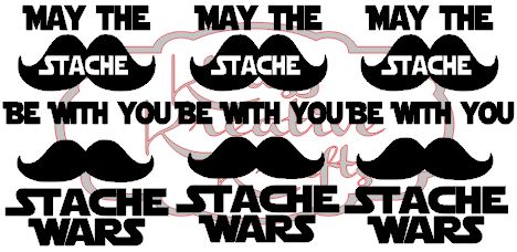 6 Star Wars Theme Stache's