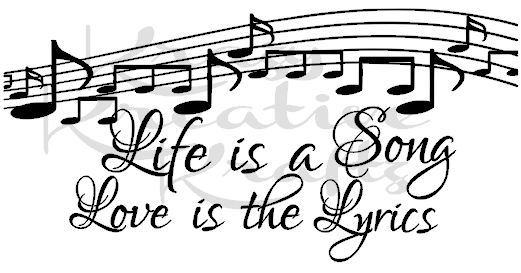 Life Is A Song Love Is The Lyrics Vinyl Decal