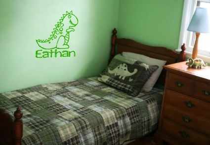 Cute Personalized Dinosaur Decal