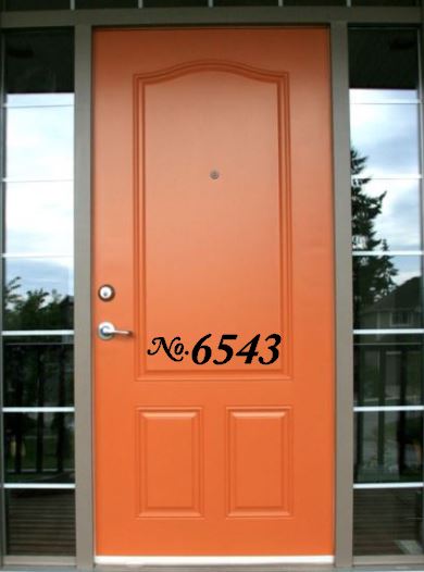 House/ Door Numbers Decal